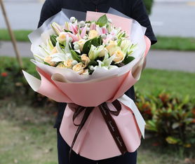 康乃馨百合玫瑰花用什么配草,康乃馨、百合与玫瑰的绿植搭配艺术